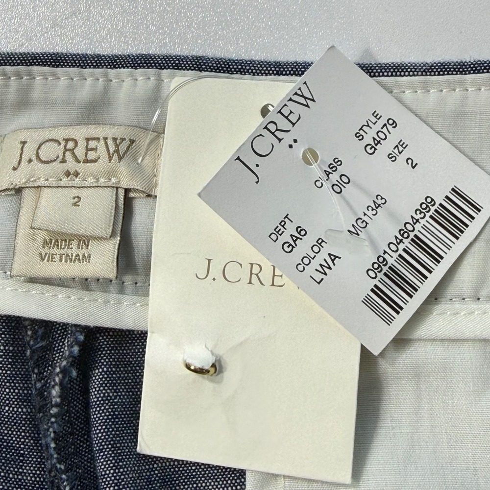 J.Crew Sailor Chambray Shorts Blue Size 2 - Picture 9 of 10